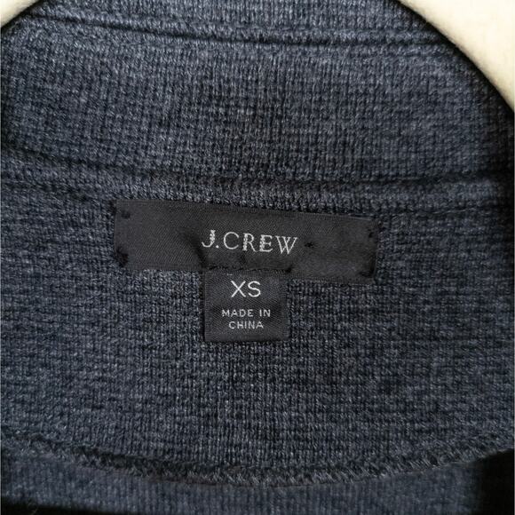 J CREW Dark Grey Sophie Open Front Sweater Blazer Merino Wool Women's XS - Picture 4 of 5